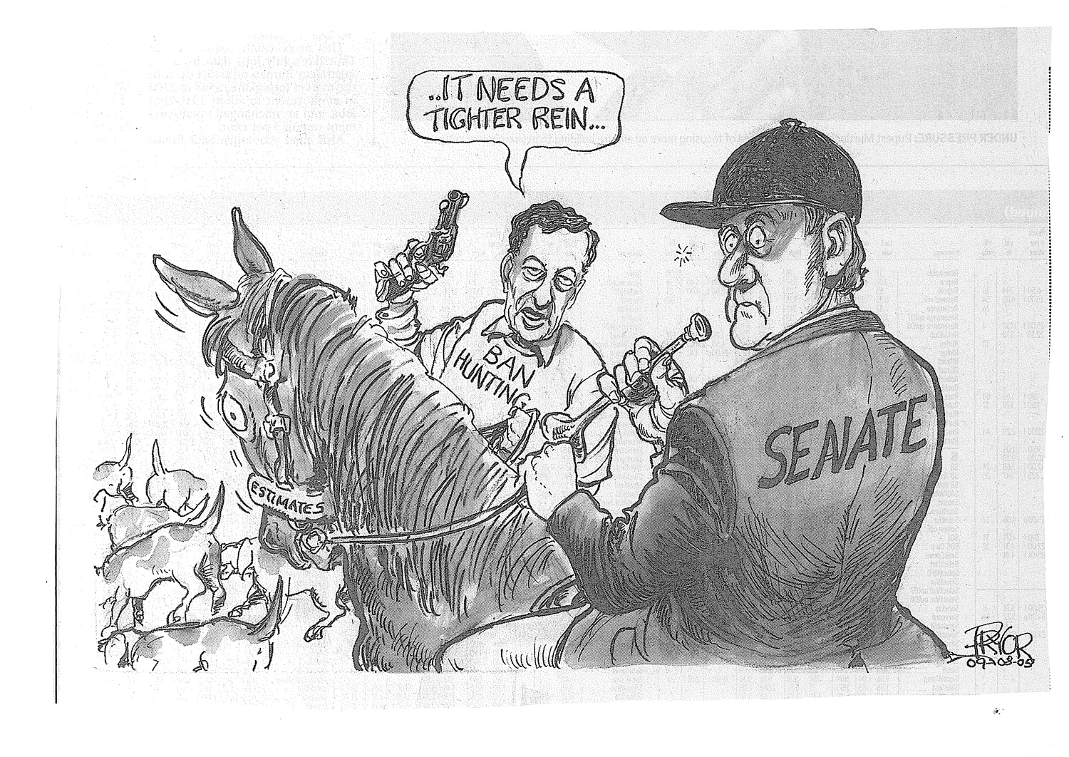 Geoff Pryor, 'It needs a tighter rein…', The Canberra Times, 9 August 2005