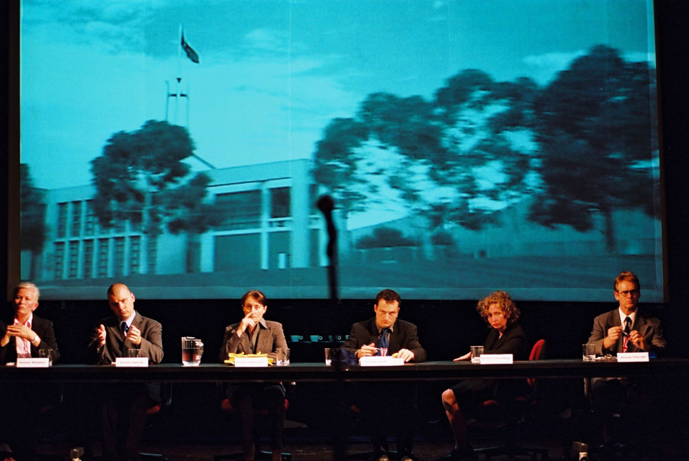 Heidrun Lohr, Scenes from Version 1.0’s A Certain Maritime Incident, Performance Space, Redfern, April 2004