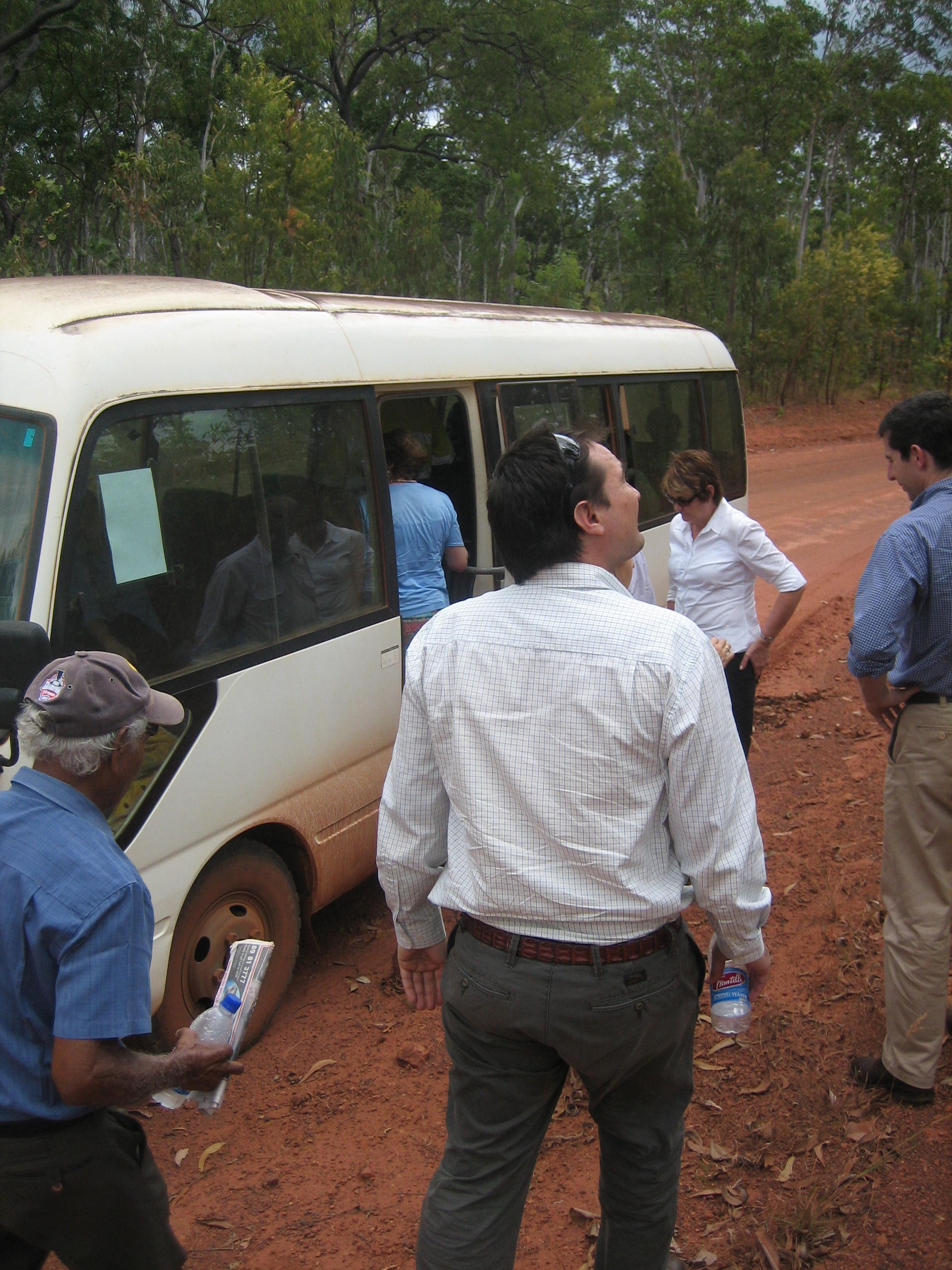 Inspection of native woodland, Tiwi Islands, 19 May 2009.
