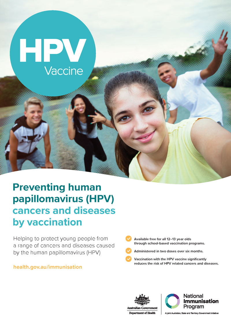 Poster—‘HPV Vaccine’, Australian Government Department of Health