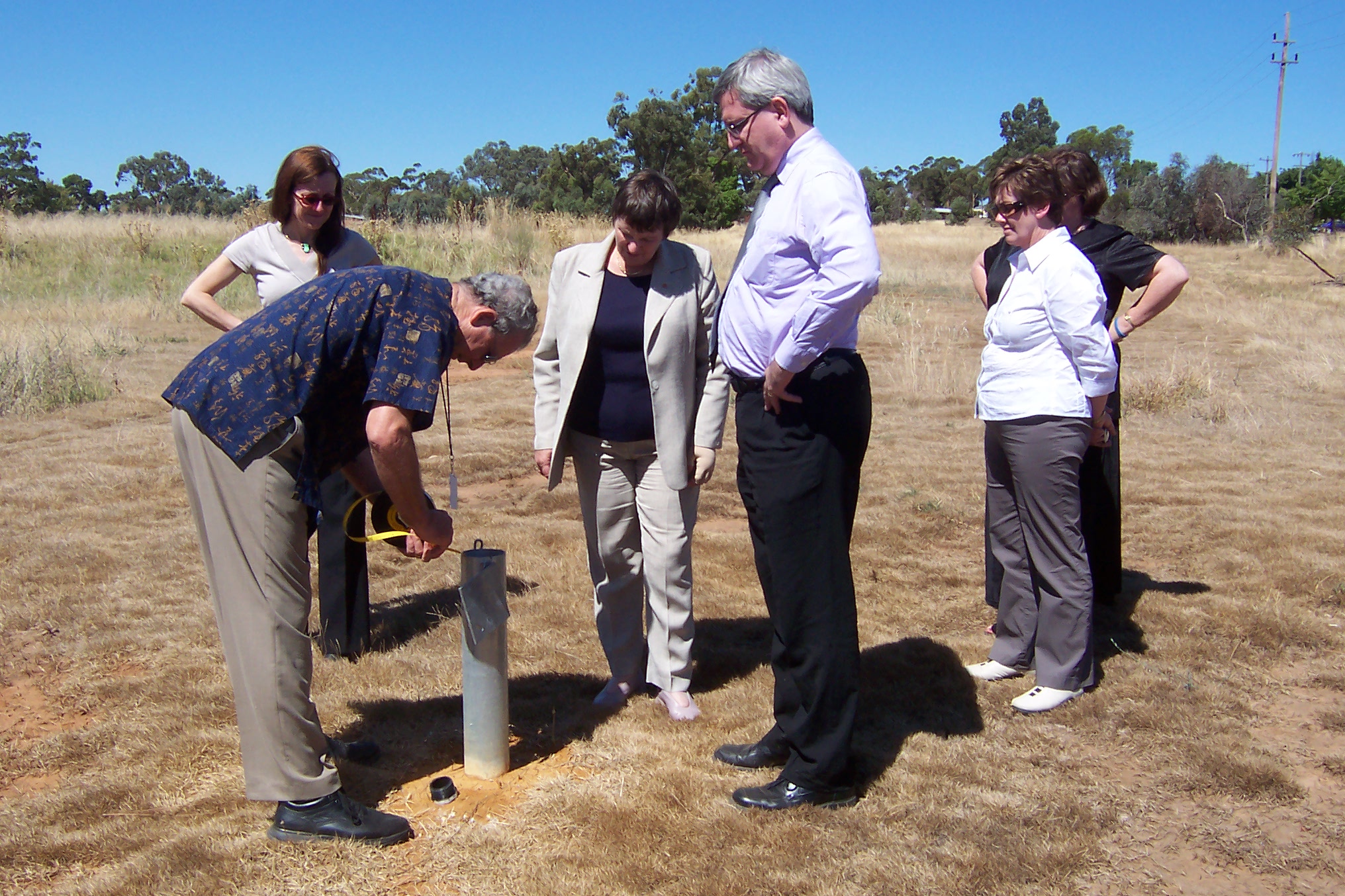Site inspection at Wagga Wagga, 10 February 2006.
