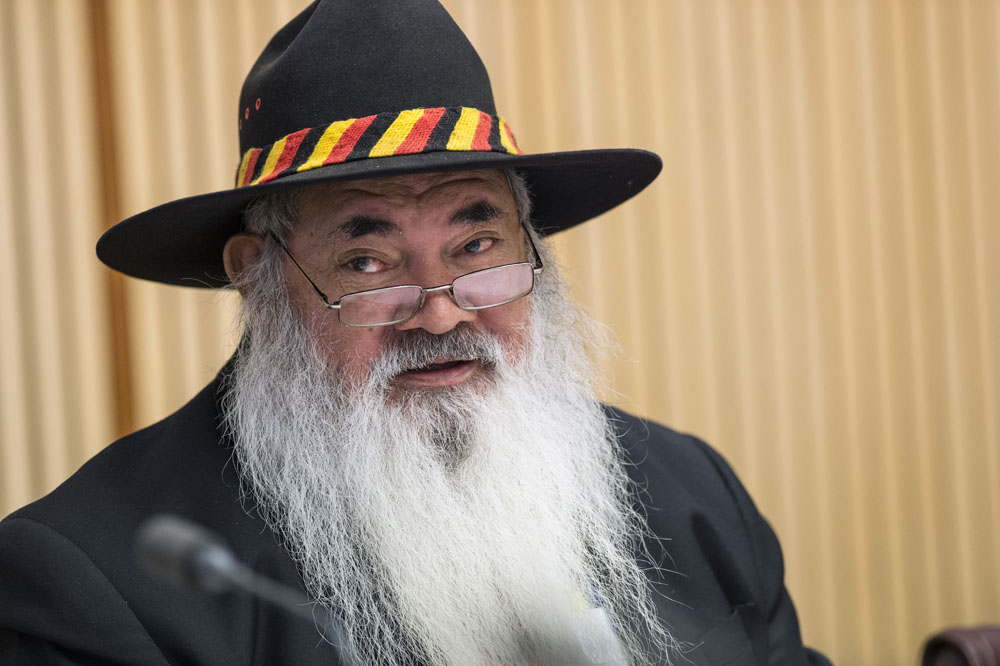 There are no rules in the Senate on the dress of senators. In its 2017 report, the Procedure Committee confirmed the practice that choice of dress be left to the 'good judgement' of senators and incorporated the President's request that in deciding, senators consider 'the respect and dignity of the Senate'. Portrait of Senator Pat Dodson, DPS Auspic.