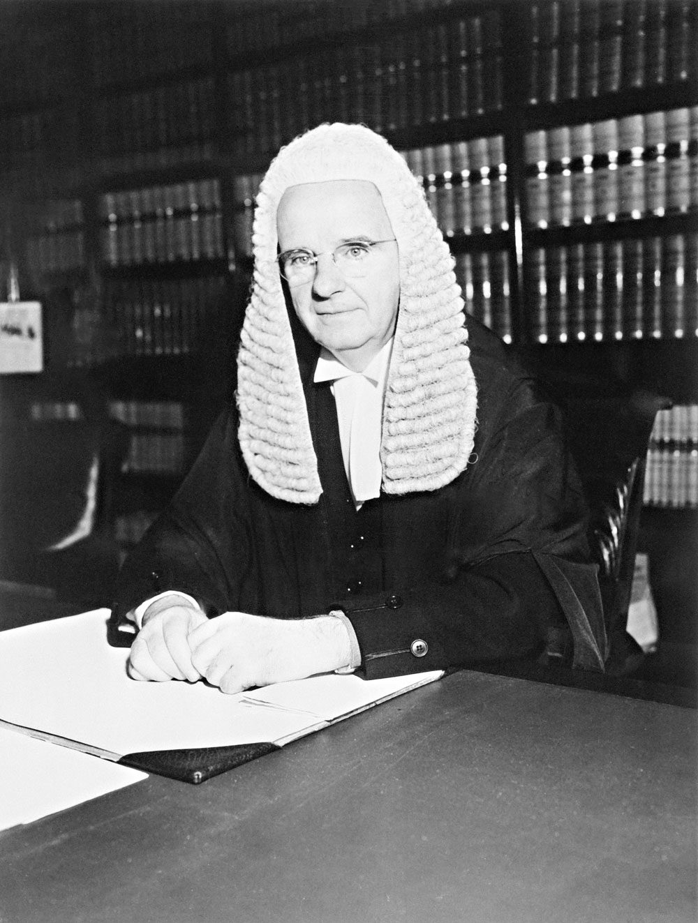 Justice Sir Edward McTiernan in 1954, National Archives of Australia, A1200, L16865