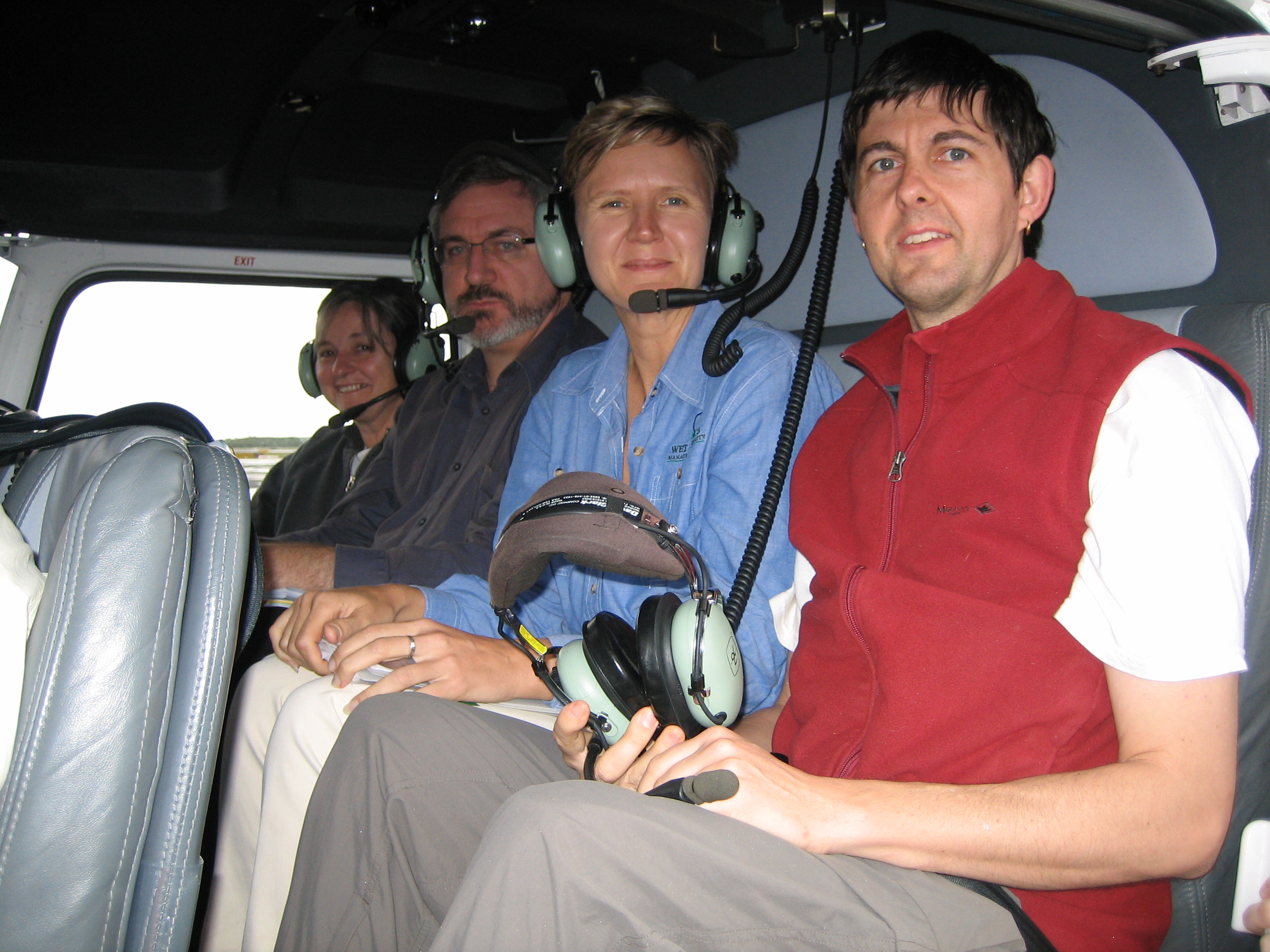 Committee visit to Cairns, Queensland, 29 June 2006. L-R: Senators Claire Moore and Andrew Bartlett [Chair], Josh Gibson [Executive Director, Wet Tropics Management Authority] and Dr Ian Holland [Secretary].