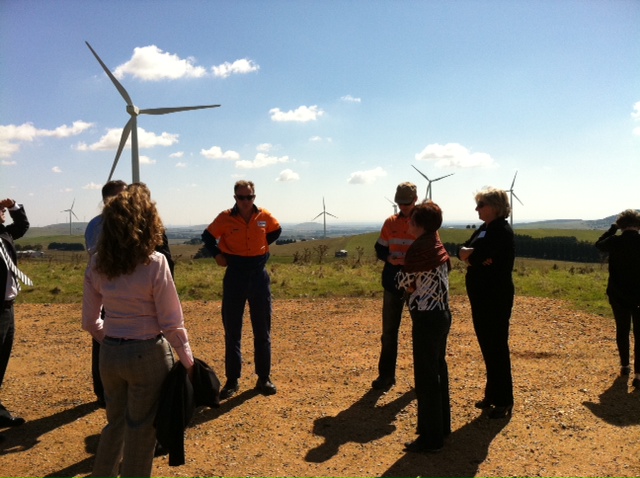 Community Affairs References Committee at Waubra wind farm, Vic, 28 March 2011.